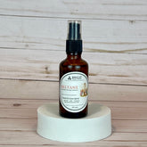 beltane room and linen spray Bottle of Brigid Beltane Room & Linen Spray on a wooden background
